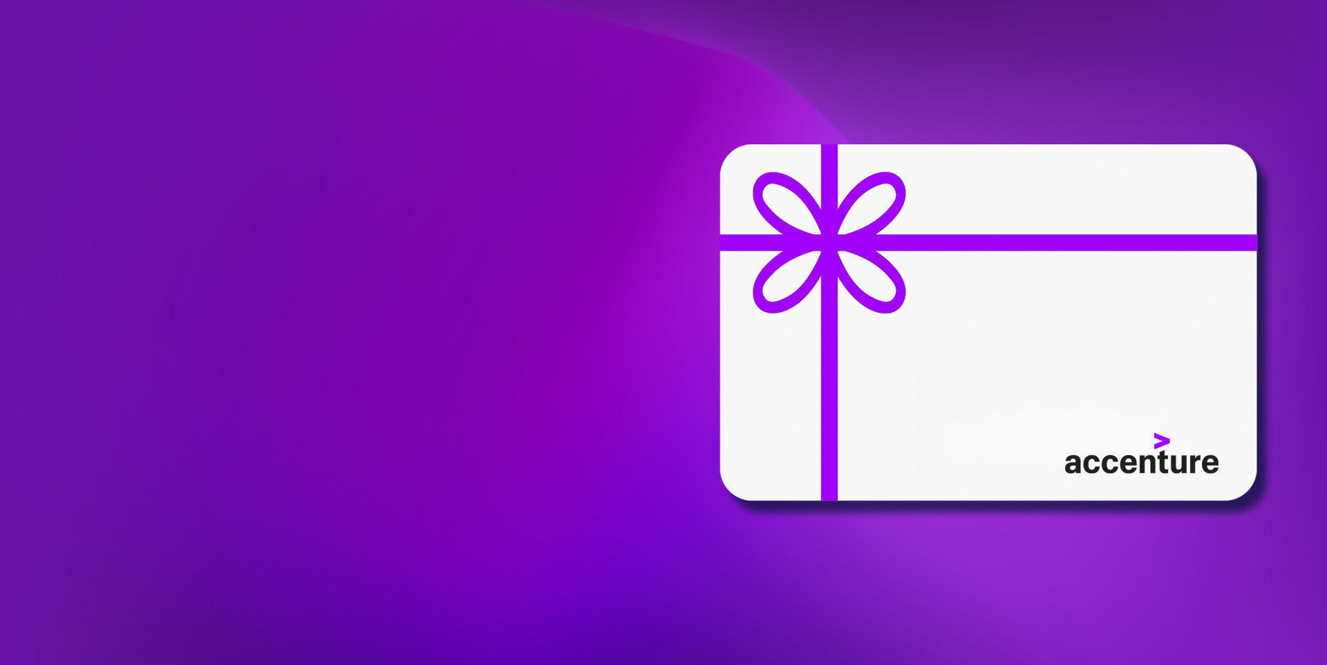 Hero image of an Accenture gift card.